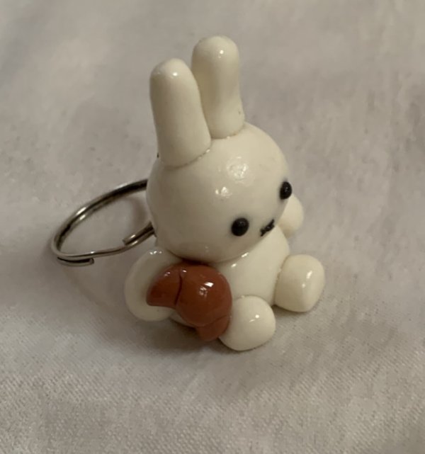Miffy with a croissant keychain - Image 2